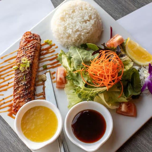 Teriyaki Salmon Steak.
